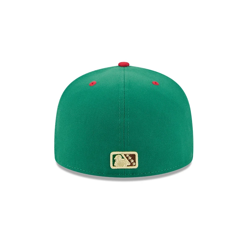 Casquette ajustée 59FIFTY Akron RubberDucks verte New Era pour homme