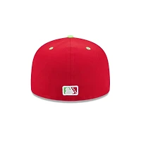 Casquette ajustée 59FIFTY Akron RubberDucks pour homme New Era Red