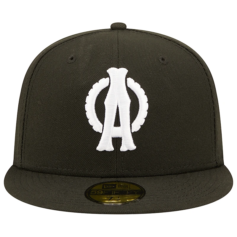 Men's New Era Black Akron RubberDucks Tyrites Theme Night 59FIFTY Fitted Hat