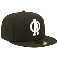 Men's New Era Black Akron RubberDucks Tyrites Theme Night 59FIFTY Fitted Hat