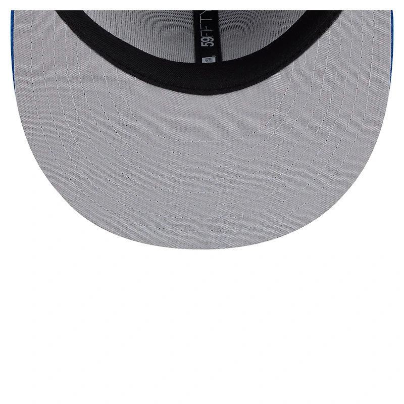 Men's New Era Gray/Blue Akron RubberDucks Minor League Theme Nights 59FIFTY Fitted Hat