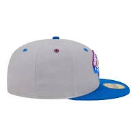 Men's New Era  Gray/Blue Akron RubberDucks Minor League Theme Nights 59FIFTY Fitted Hat