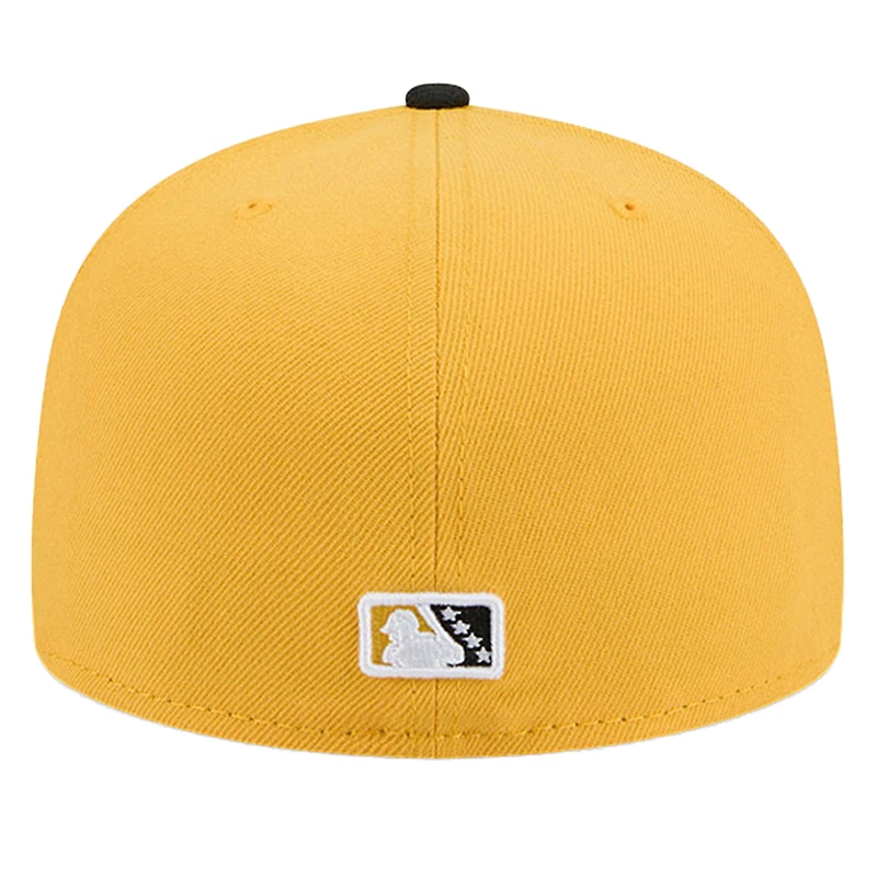 Men's New Era Yellow Akron RubberDucks Copa de la Diversión 59FIFTY Fitted Hat