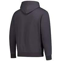 Sweat à capuche zippé Colosseum Akron gris anthracite pour homme avec logo et arche