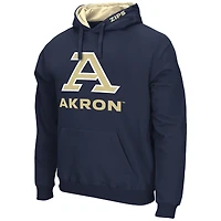 Sweat à capuche Colosseum Navy Akron Zips Arch & Logo 3.0 pour hommes