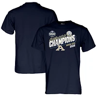 T-shirt unisexe bleu marine 84 Akron Zips, champions du tournoi de basketball masculin MAC 2026