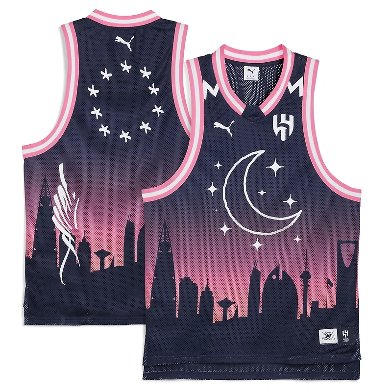 Maillot de basket-ball dryCELL bleu marine Puma Al Hilal 2025 Coupe du Monde des Clubs la FIFA pour homme