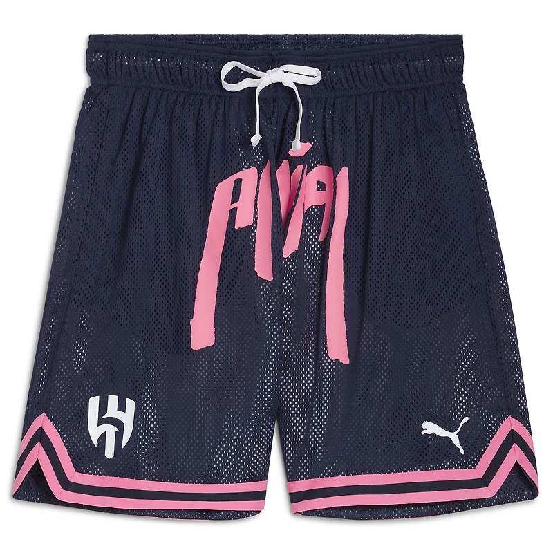 Men's Puma Navy Al Hilal 2025 FIFA Club World Cup Hoops Reversible Shorts