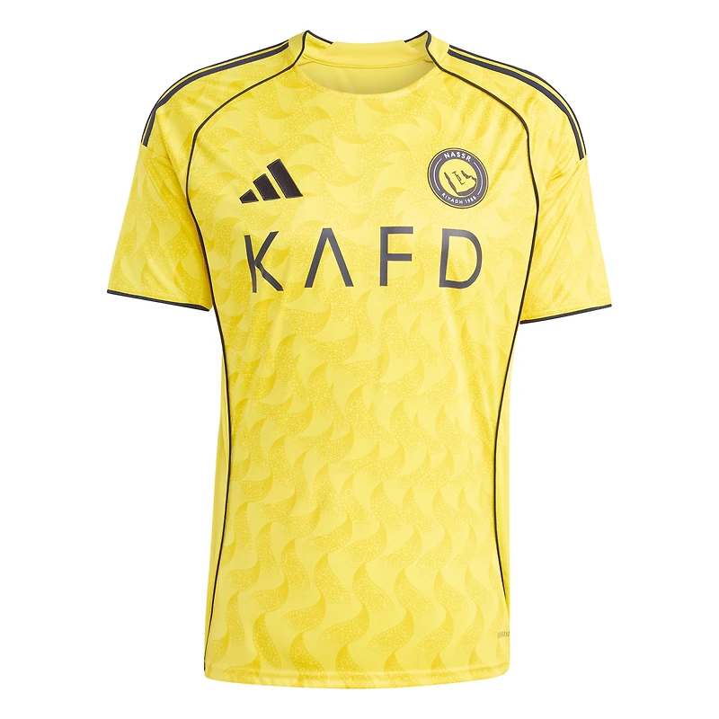 Maillot réplique jaune pour homme du joueur domicile Al-Nassr FC 2025/26 de Cristiano Ronaldo adidas