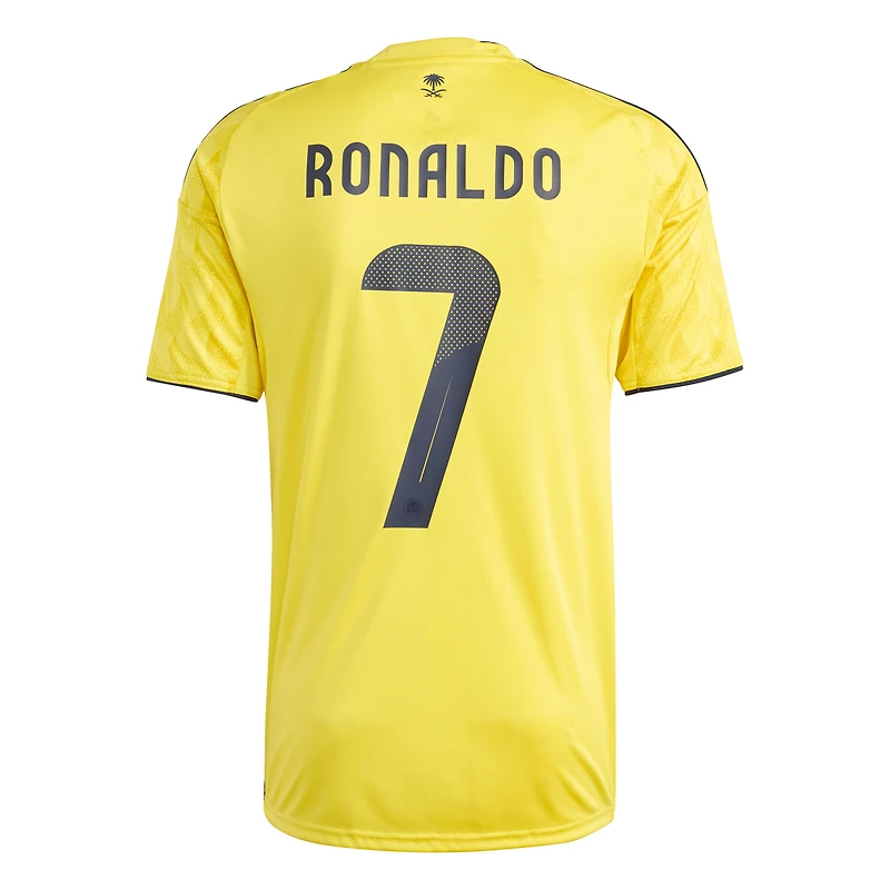 Maillot réplique jaune pour homme du joueur domicile Al-Nassr FC 2025/26 de Cristiano Ronaldo adidas