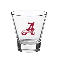 Marée pourpre de l'Alabama 12oz. Verre à roche à voûte inclinée