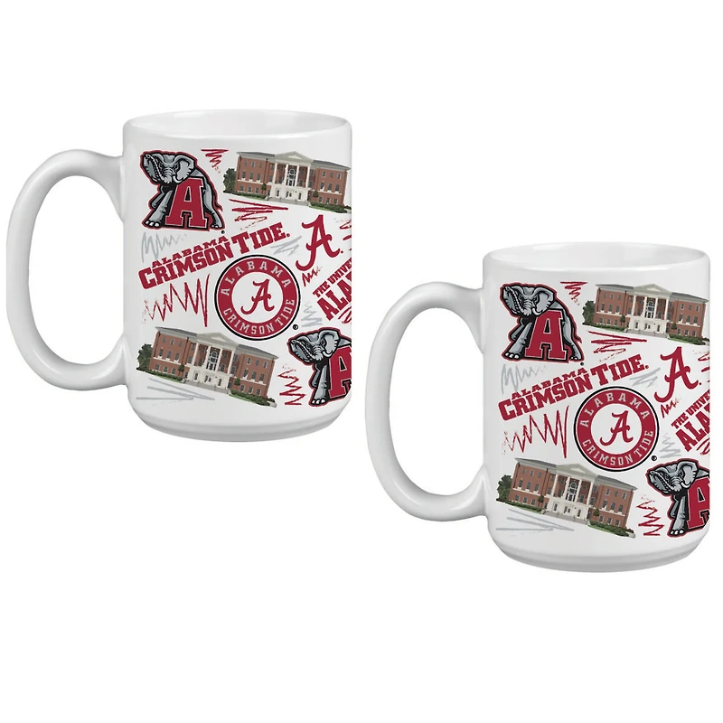 Alabama Crimson Tide 15oz. Local Coffee Mug Two-Pack