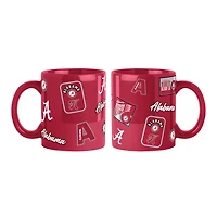 Alabama Crimson Tide 2-Pack 15oz. Color Mug Set