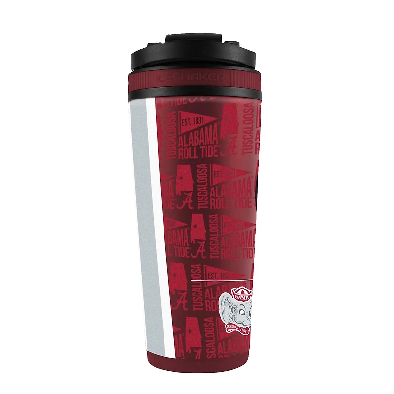 Alabama Crimson Tide 26oz. 4D Stainless Steel Shaker Bottle