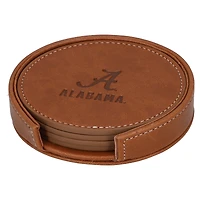 Lot de 4 sous-verres en similicuir Alabama Crimson Tide