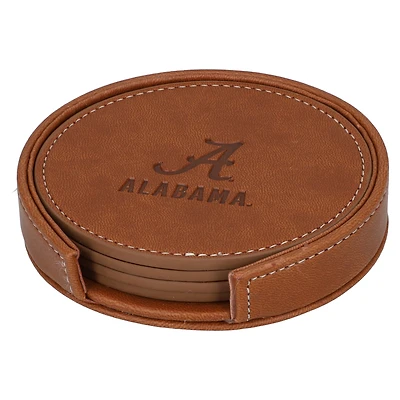 Lot de 4 sous-verres en similicuir Alabama Crimson Tide