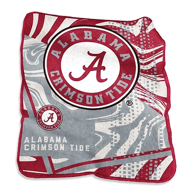 Alabama Crimson Tide Couverture tourbillonnante Raschel 127 x 152,4 cm