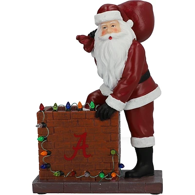 Alabama Crimson Tide 8'' Up on the Rooftop Santa Figurine