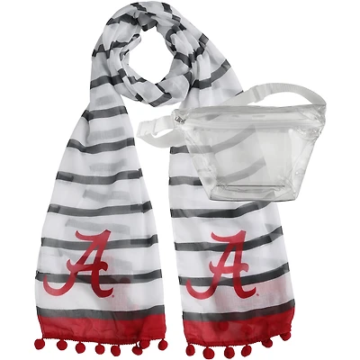 Ensemble banane et écharpe Alabama Crimson Tide