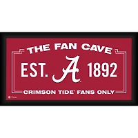 Alabama Crimson Tide Framed 10" x 20" Fan Cave Collage