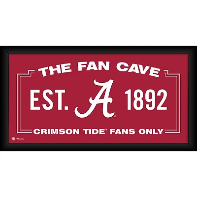 Collage encadré 10" x 20" des Crimson Tide de l'Alabama