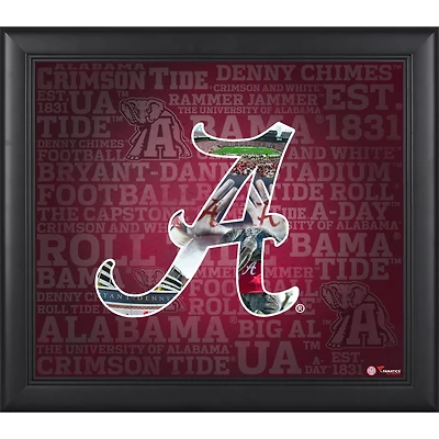 Alabama Crimson Tide Framed 15'' x 17'' Team Heritage Collage