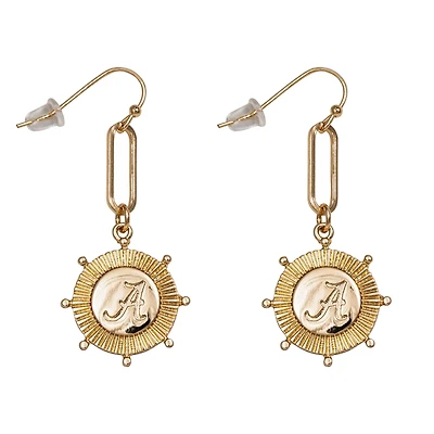 Boucles d’oreilles Pixel Crimson Tide de l’Alabama