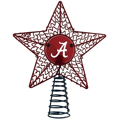 Étoile décorative pour sapin de Noël des Crimson Tide de l'Alabama