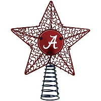 Étoile décorative pour sapin de Noël des Crimson Tide de l'Alabama