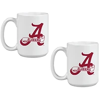 Alabama Crimson Tide Two Pack 15oz. Vault Sketch Ceramic Mug Set