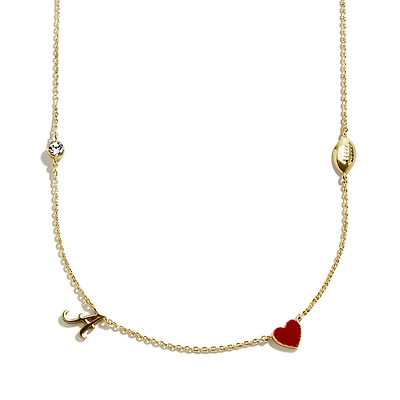 Collier à breloques délicates espacées BaubleBar Alabama Crimson Tide