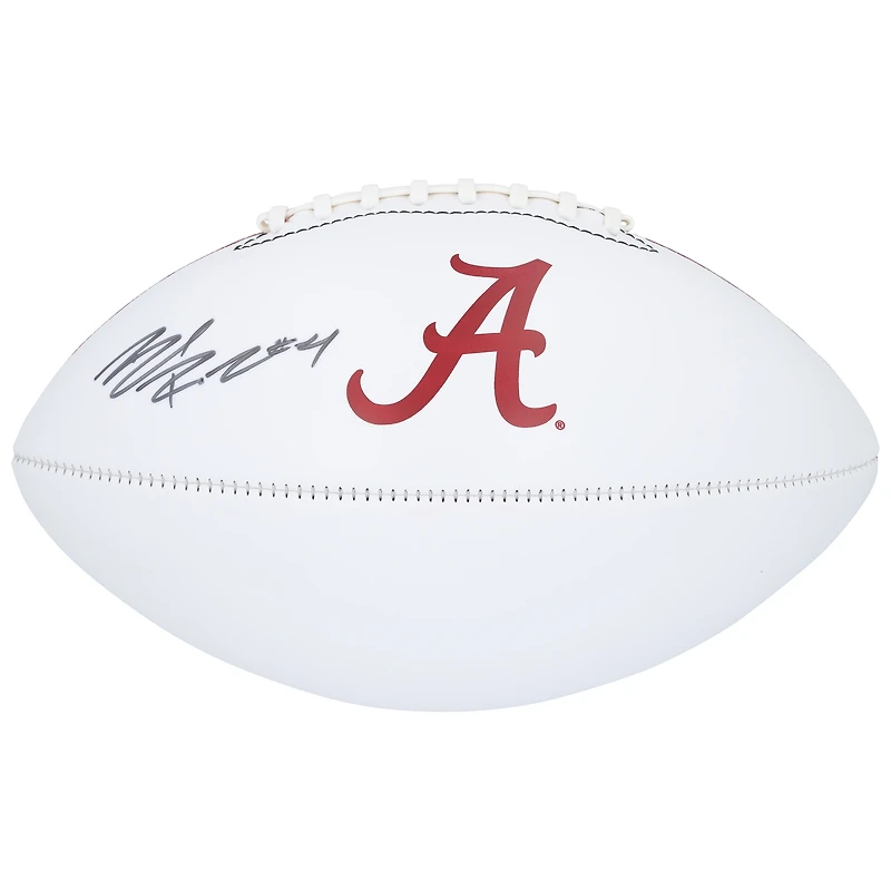 Brian Robinson Alabama Crimson Tide Autographed White Panel Football