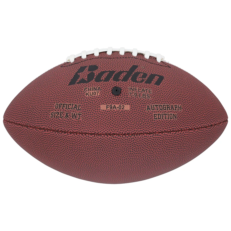 Brian Robinson Alabama Crimson Tide Autographed White Panel Football