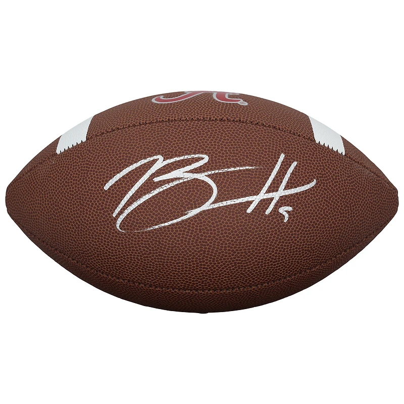 Ballon de football américain réplique Nike autographié par Bryce Young (Alabama Crimson Tide)