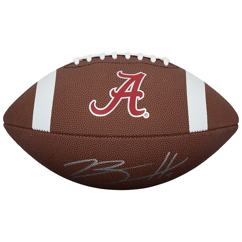 Ballon de football américain réplique Nike autographié par Bryce Young (Alabama Crimson Tide)