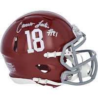 Casque Riddell Speed ​​Mini autographié par Cameron Latu (Alabama Crimson Tide)