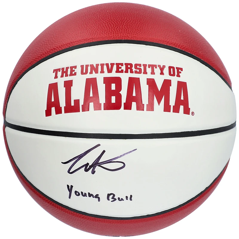 Collin Sexton Alabama Crimson Tide Autographed Spalding White Panel Basketball with "Young Bull" Inscription