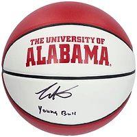 Collin Sexton Alabama Crimson Tide Autographed Spalding White Panel Basketball with "Young Bull" Inscription