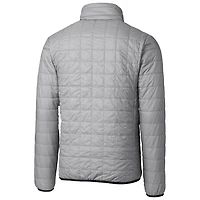 Veste matelassée isolante entièrement zippée Rainier PrimaLoft Eco avec logo de l'équipe principale l'Alabama Crimson Tide Cutter & Buck Gray