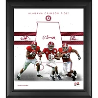 Derrick Henry DeVonta Smith et Mark Ingram II Alabama Crimson Tide Fac-similé Signatures Encadré 15'' x 17'' Heisman Franchise Foundations Collage