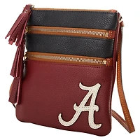 Dooney & Bourke Alabama Crimson Tide Infield Triple Zip Crossbody Purse
