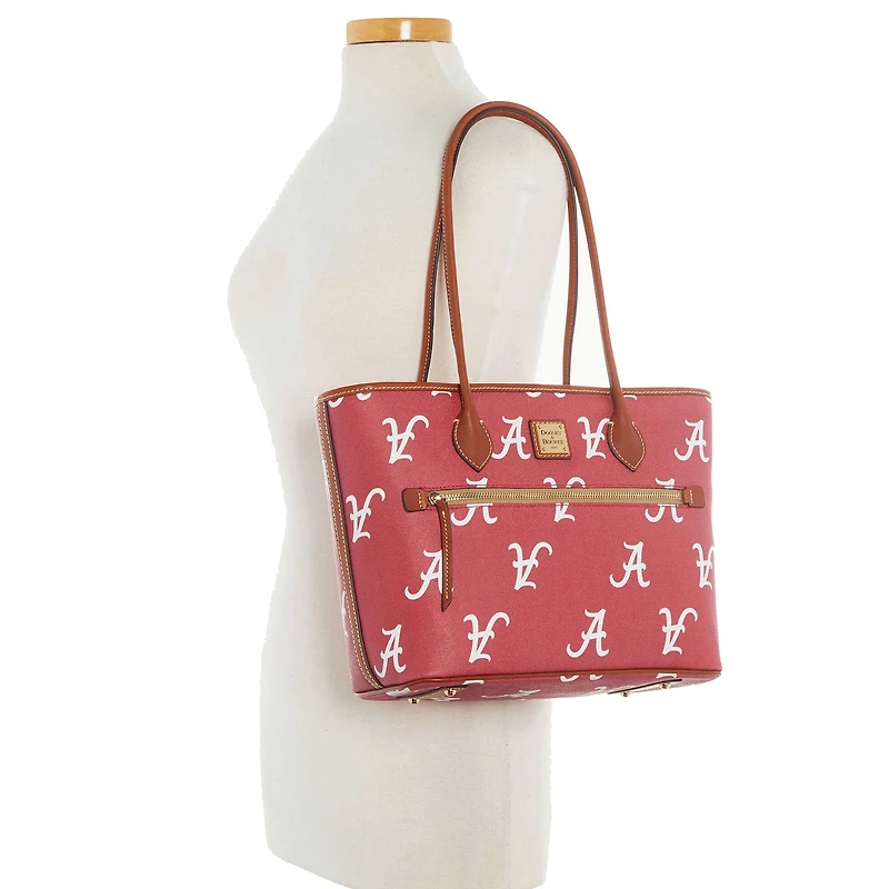 Dooney & Bourke Alabama Crimson Tide Sporty Monogram Grand sac fourre-tout zippé