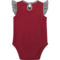 Lot de 2 bodys pour nouveau-nés et nourrissons cramoisi/gris Alabama Crimson Tide Spread the Love