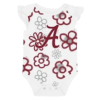 Girl's Newborn and Infant Outerstuff Crimson/White Alabama Crimson Tide Little Sunshine Two-Piece Bodysuit Set