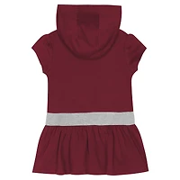 Robe à capuche en molleton français pour fille Crimson Alabama Tide Team Love