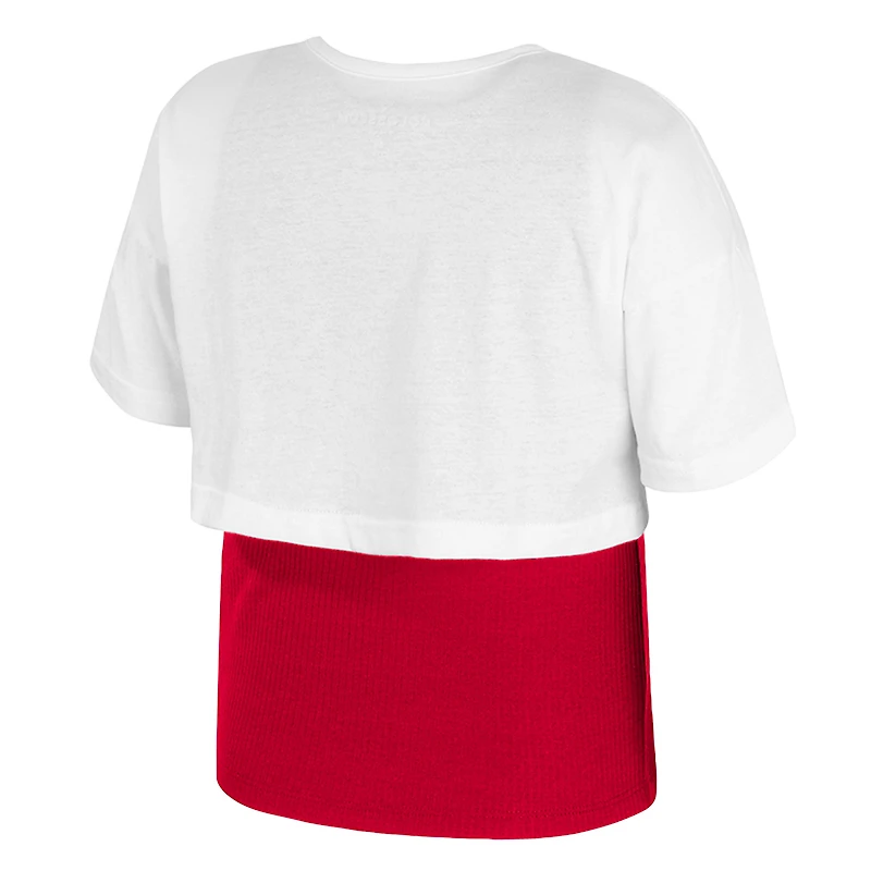 Haut court 2Fer blanc Alabama Crimson Tide Gale pour fille Colosseum Youth
