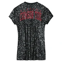 Girls Youth  Black Alabama Crimson Tide Sequin V-Neck Dress