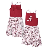 Robe florale Colosseum Crimson/White Alabama Crimson Tide Robin pour filles