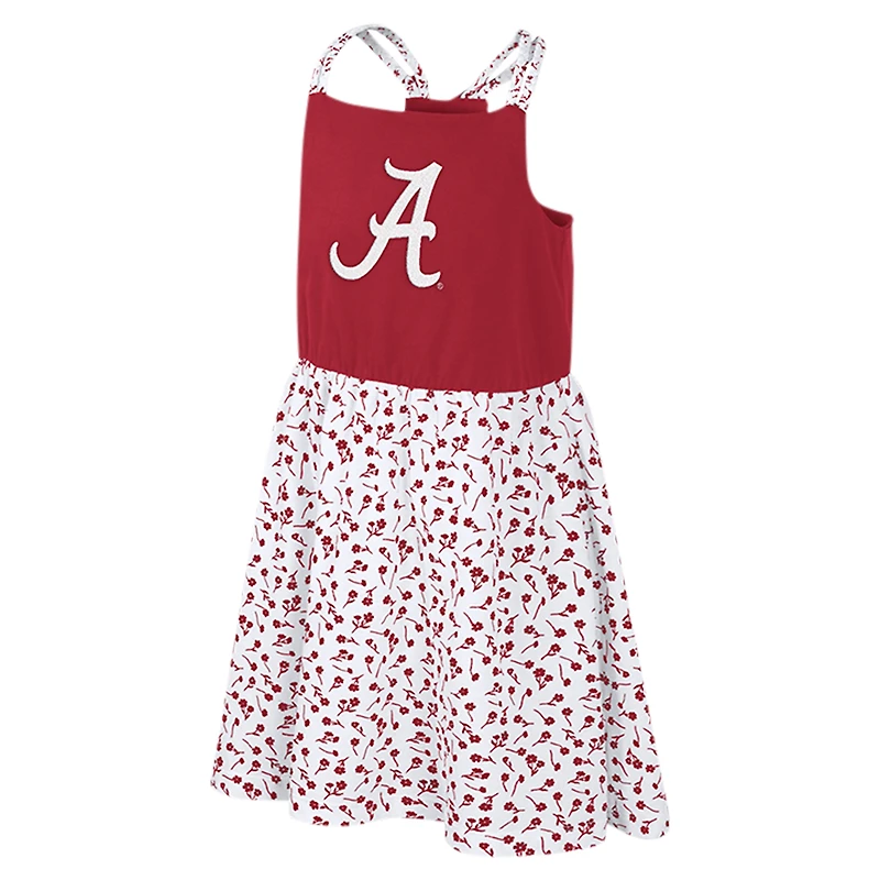 Robe florale Colosseum Crimson/White Alabama Crimson Tide Robin pour filles