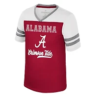 T-shirt à paillettes Bubblegum Princess pour filles du Colisée Crimson Alabama Tide